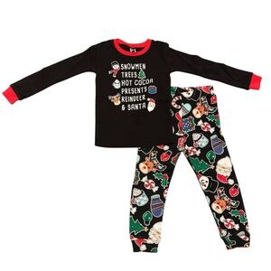 Christmas Cotton Snug-fitting Toddler Pajama Set